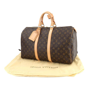 Brown Fabric Louis Vuitton Keepall