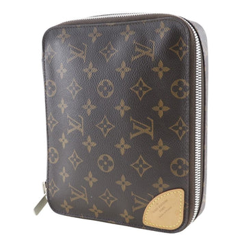 Brown Fabric Louis Vuitton Pouch