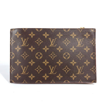 Brown Fabric Louis Vuitton Clutch