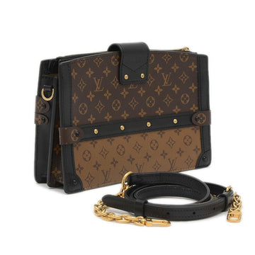 Brown Fabric Louis Vuitton Shoulder Bags