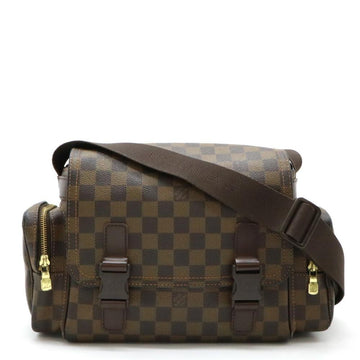 Brown Fabric Louis Vuitton Shoulder Bags