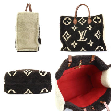 Brown Fabric Louis Vuitton Handbag