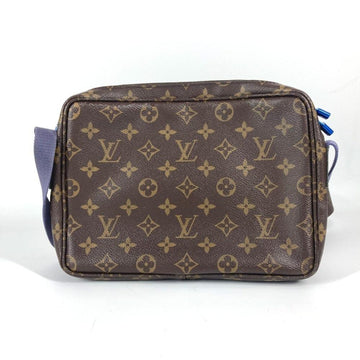 Brown Fabric Louis Vuitton Crossbody Bag