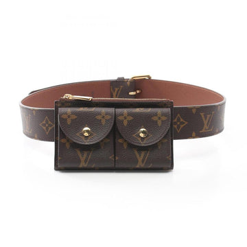 Brown Fabric Louis Vuitton Belt Bags