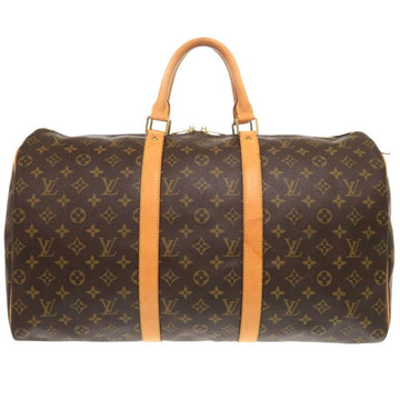 Brown Fabric Louis Vuitton Keepall