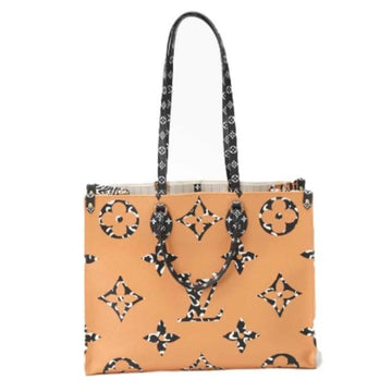 Brown Fabric Louis Vuitton Tote