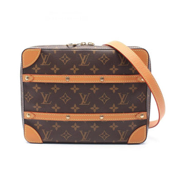 Brown Fabric Louis Vuitton Shoulder Bags