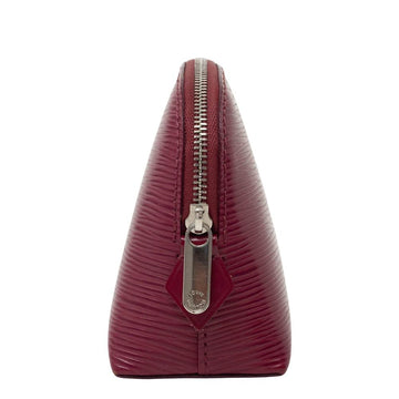 Burgundy Leather Louis Vuitton Cosmetic Pouch
