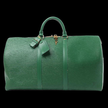 Green Leather Louis Vuitton Keepall