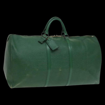Green Leather Louis Vuitton Keepall