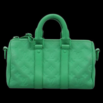 Green Leather Louis Vuitton Keepall