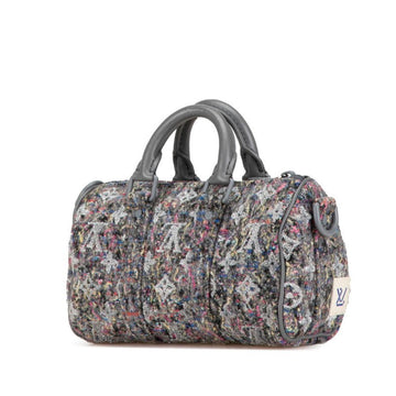 Grey Canvas Louis Vuitton Keepall