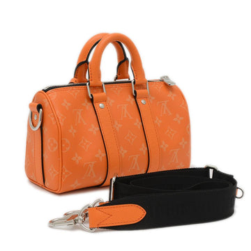 Orange Fabric Louis Vuitton Keepall