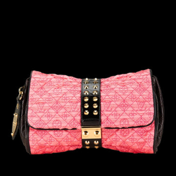 Pink Fabric Louis Vuitton Clutch