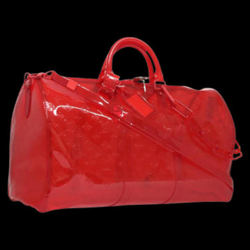 Red Canvas Louis Vuitton Keepall