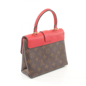 Red Canvas Louis Vuitton Handbag