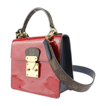 Red Fabric Louis Vuitton Handbag