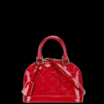 Red Leather Louis Vuitton Alma