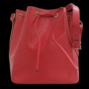 Red Leather Louis Vuitton Shoulder Bags