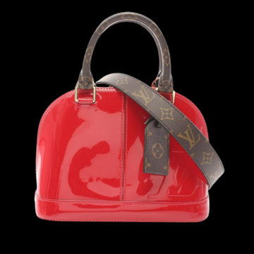 Red Leather Louis Vuitton Alma