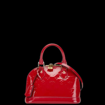 Red Leather Louis Vuitton Alma