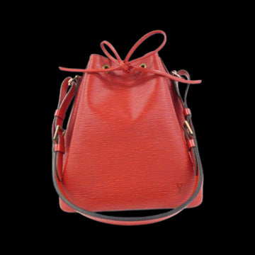 Red Leather Louis Vuitton Petit Noe