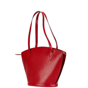 Red Leather Louis Vuitton Saint Jacques