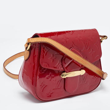 Red Leather Louis Vuitton Crossbody Bag