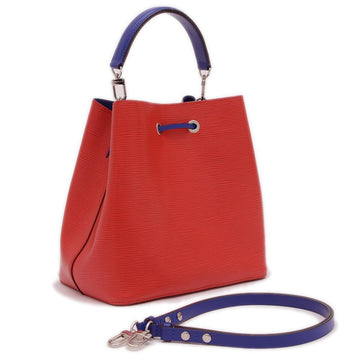 Red Leather Louis Vuitton Handbag