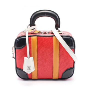 Red Leather Louis Vuitton Handbag