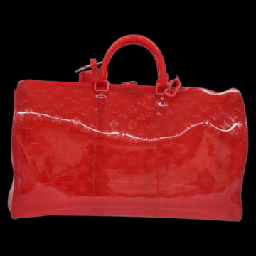 Red Vinyl Louis Vuitton Keepall