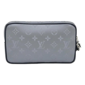 Silver Canvas Louis Vuitton Clutch