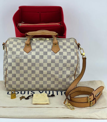 White Canvas Louis Vuitton Shoulder Bags