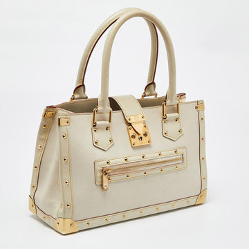 White Leather Louis Vuitton Tote
