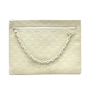 White Leather Louis Vuitton Bagatelle