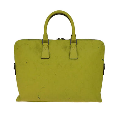 Yellow Leather Louis Vuitton Porte Documents Jour