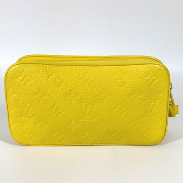 Yellow Leather Louis Vuitton Clutch