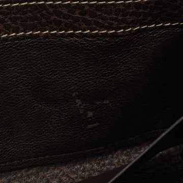 Gucci Beige/Brown EC Canvas and Leather Bamboo Tassel Zip Around Wallet