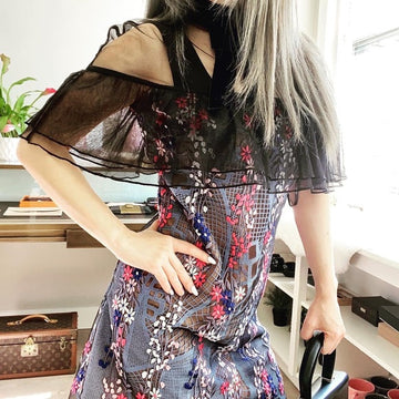 SELF-PORTRAIT bow lace dress