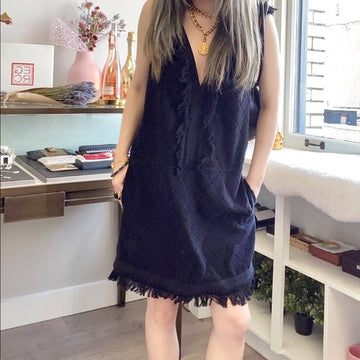CHANEL black sport dress