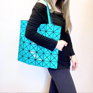 BAO BAO ISSEY MIYAKE blue tote