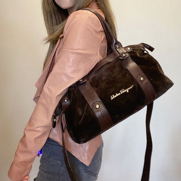 FERRAGAMO vintage two-way leather bag