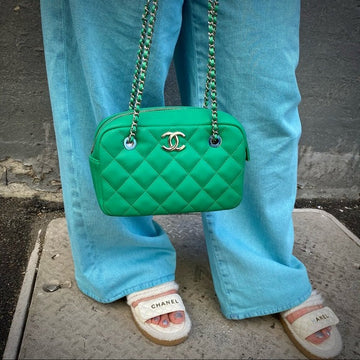 Chanel Camera Coco Rain greed Rubber Shoulder Bag