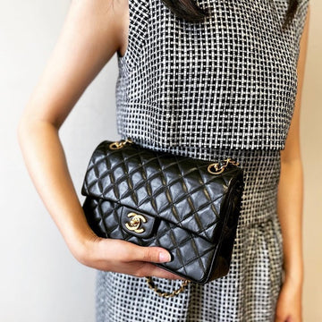 CHANEL classic flap medium size lambskin bag