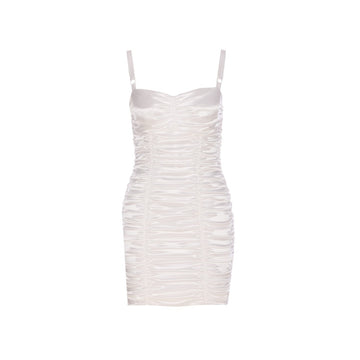 Dolce&Gabbana Women Mini Draped Satin Dress