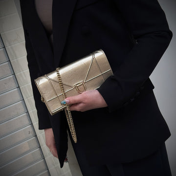 Christian Dior Diorama Croisière patent leather Wallet on Chain TWS