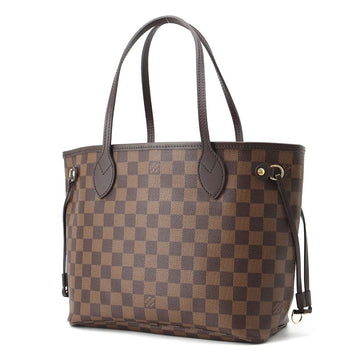 LOUIS VUITTON Neverfull Red N40600 Damier Ebene Canvas Size PM
