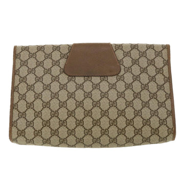 GUCCI EC Canvas Web Sherry Line Clutch Bag Beige Red Green 8901031  ny173