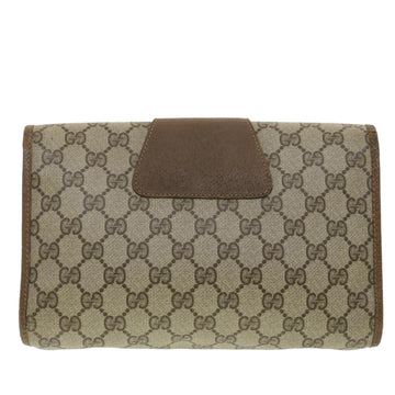 GUCCI EC Canvas Web Sherry Line Clutch Bag Beige Green Red 89.01.030  ny214