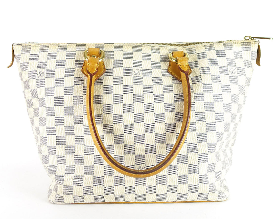 Louis Vuitto Saleya MM Damier Azur Canvas Tote Bag
